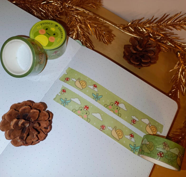 Washi - Froggy garden